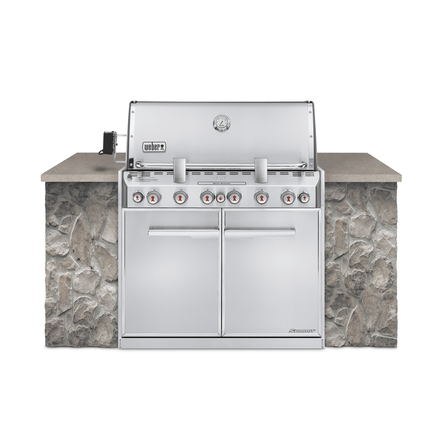 er Summit E660 BuiltIn Gas Barbecue (LPG) Black